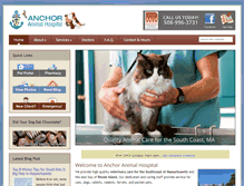 Tablet Screenshot of anchoranimalhospital.com